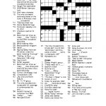 Free Printable Crossword Puzzles For Adults | Puzzles Word Searches   Free Printable Sports Crossword Puzzles
