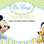 Free Printable Disney Baby Shower Invitations | Baby Shower | Mickey   Free Printable Tinkerbell Baby Shower Invitations