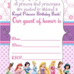 Free Printable Disney Princess Ticket Invitation | Free Printable   Free Printable Disney Invitations