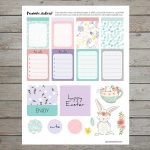 Free Printable Easter Stickers For Planners, Gift Wrapping And Craft   Free Printable Easter Stationery