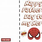Free Printable Fathers Day Super Hero Cards. Just Print Out And Let   Hallmark Free Printable Fathers Day Cards