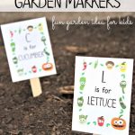 Free Printable Garden Markers Your Kids Will Love | Garden | Garden   Free Printable Plant Labels