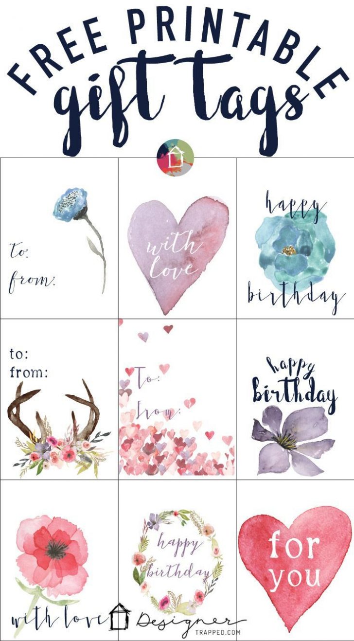 Free Printable To From Gift Tags
