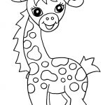 Free Printable Giraffe Coloring Pages For Kids | Easy Art Ideas For   Free Coloring Pages Animals Printable
