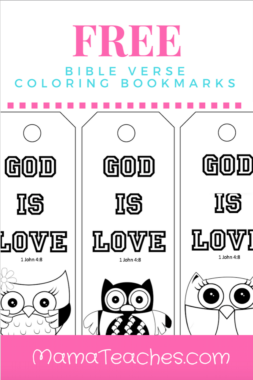 Free Printable God Is Love Coloring Bookmarks For Kids | Mama - Free Printable Bible Crafts For Preschoolers