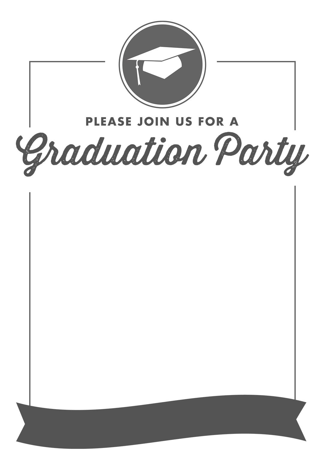 Free Printable Graduation Party Invitation Template | Greetings - Free Printable Graduation Invitations