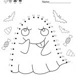 Free Printable Halloween Connect The Dots Worksheet For Kindergarten   Free Printable Halloween Worksheets