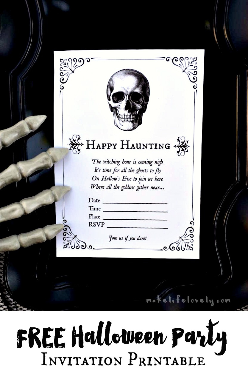 Free Printable Halloween Invitations For Your Spooky Soiree - Free Printable Halloween Invitations For Adults