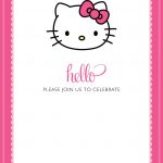 Free Printable Hello Kitty Birthday Invitations – Bagvania Free   Hello Kitty Free Printable Invitations For Birthday