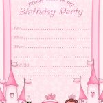 Free Printable Invitation. Pinned For Kidfolio, The Parenting Mobile   Free Printable Princess Invitation Cards