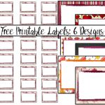 Free Printable Labels: 6 Different Designs   Free Printable Labels