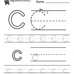Free Printable Letter C Alphabet Learning Worksheet For Preschool   Free Printable Letter C Worksheets