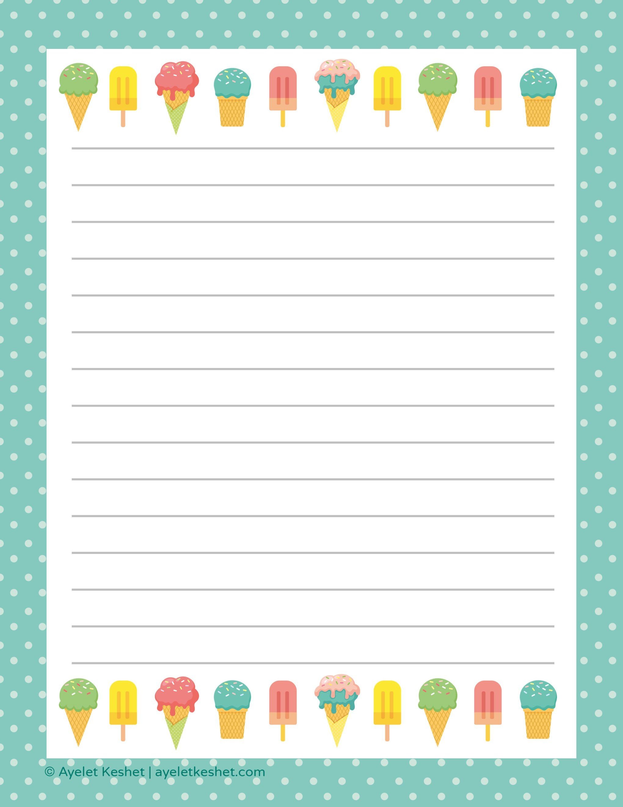 Free Printable Letter Paper | Printables To Go | Free Printable - Free Printable Writing Paper For Adults