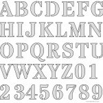 Free Printable Letter Stencils   Free Printable Alphabet Stencils