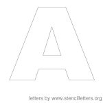 Free Printable Letter Stencils | Stencil Letters 12 Inch Uppercase   Free Printable Alphabet Stencils