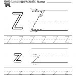 Free Printable Letter Z Alphabet Learning Worksheet For Preschool   Letter Z Worksheets Free Printable