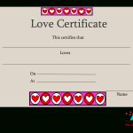 Free Printable Love Certificates   Free Printable Love Certificates For Him
