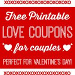 Free Printable Love Coupons For Couples On Valentine's Day   Free Printable Love Certificates For Him