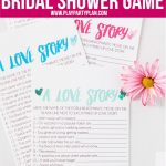 Free Printable Love Story Bridal Shower Game   Play Party Plan   Free Printable Wedding Shower Games