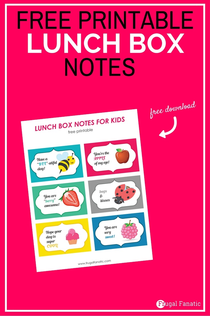 Free Printable Lunch Box Notes - Gear Up For Back To School - Frugal - Free Printable Gears