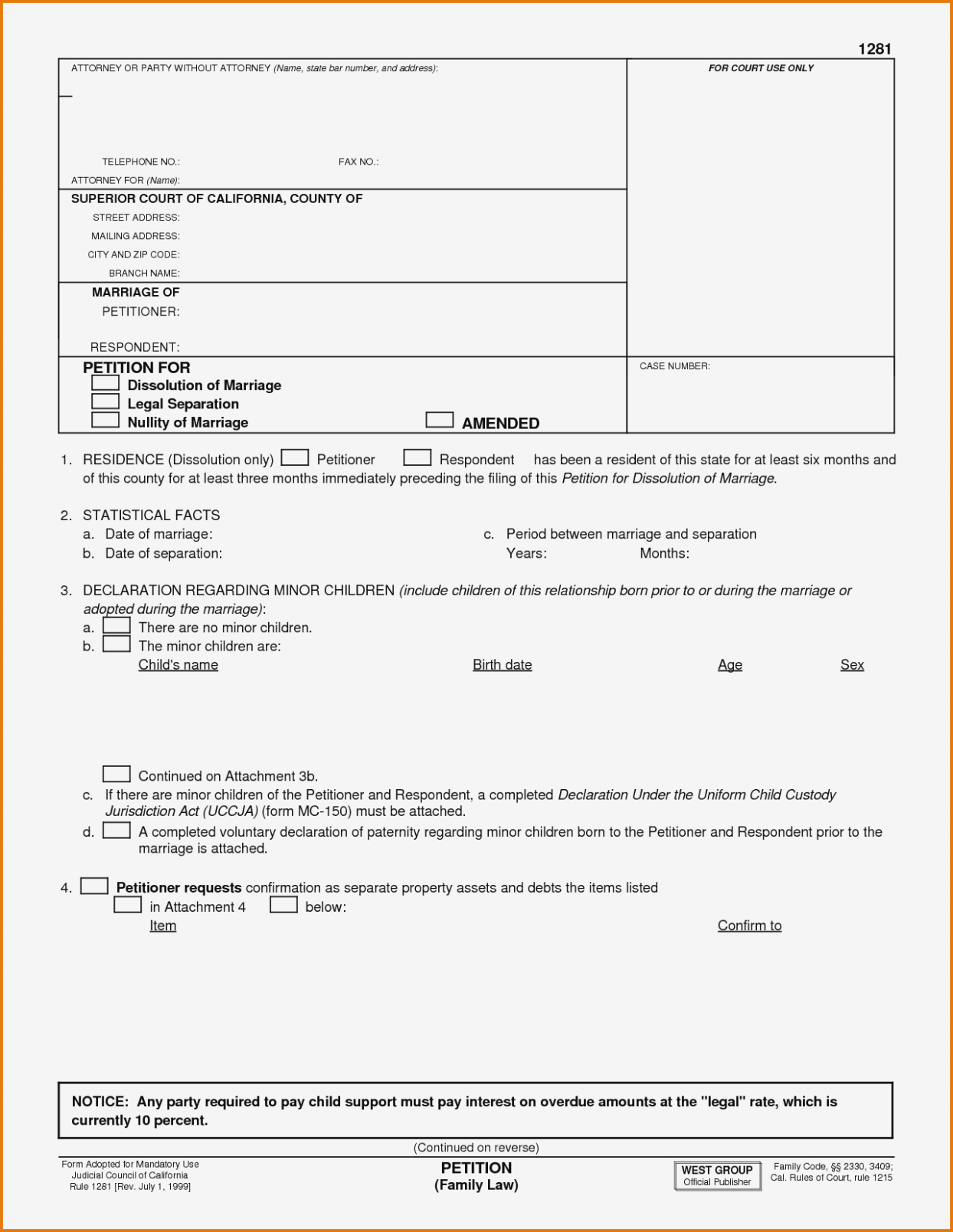 Free Printable Medical Consent Form Ca Divorce Filing Fee Waiver - Free Printable Legal Forms California