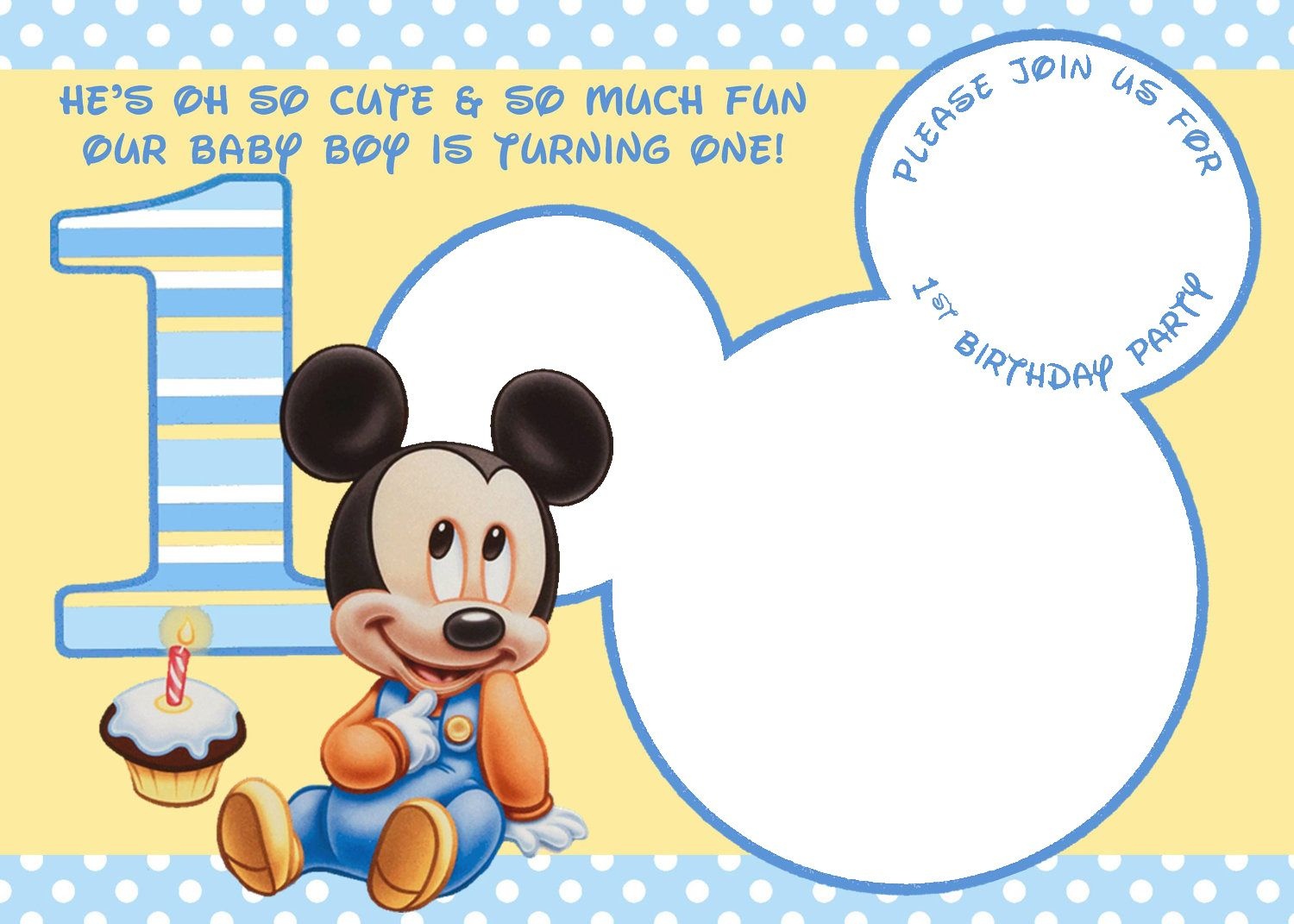 Free Printable Mickey Mouse Invitations - Exclusive | Free - Free Printable Mickey Mouse Invitations