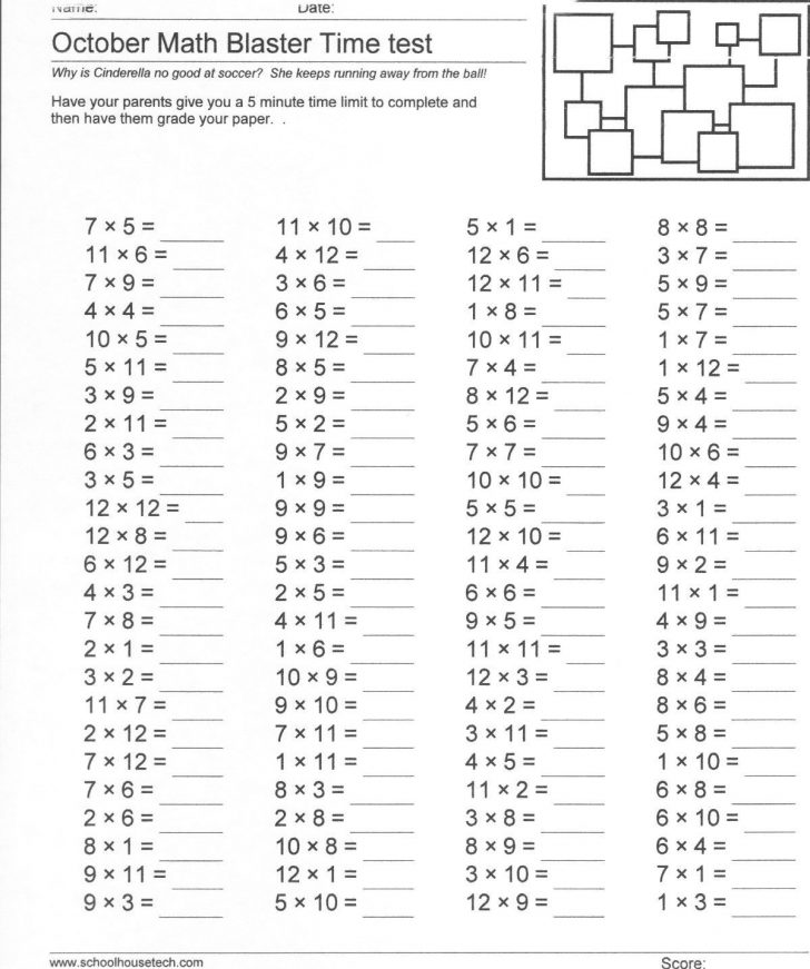 Free Printable Multiplication Sheets
