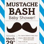 Free Printable Mustache Baby Shower Bash!   Designstiffanyco   Free Printable Mustache Invitations