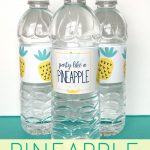 Free Printable   "party Like A Pineapple" Water Bottle Labels | Best   Free Printable Water Bottle Labels For Birthday