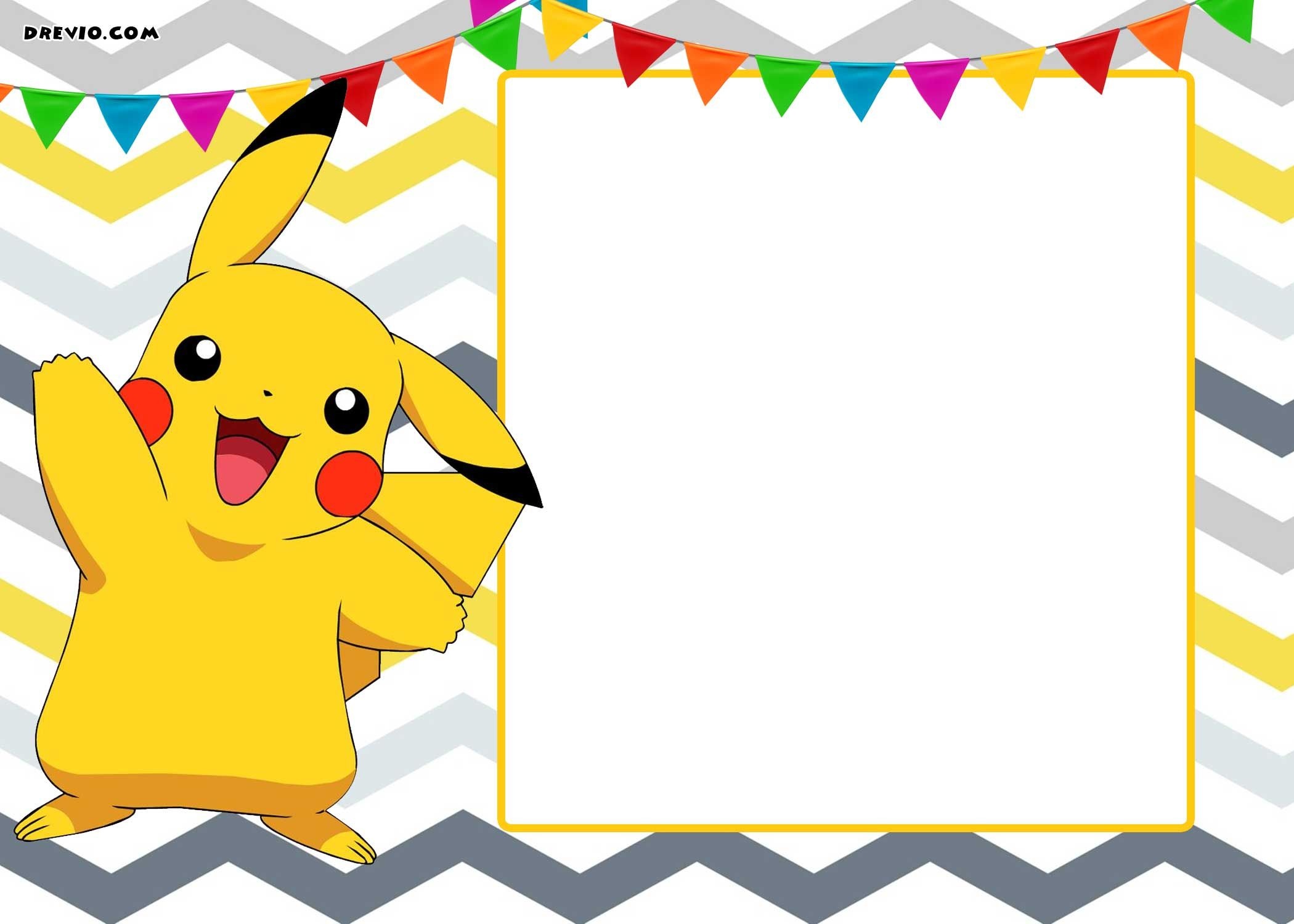 Free Printable Pokemon Invitation Templates | Birthday Party - Pokemon Invitations Printable Free
