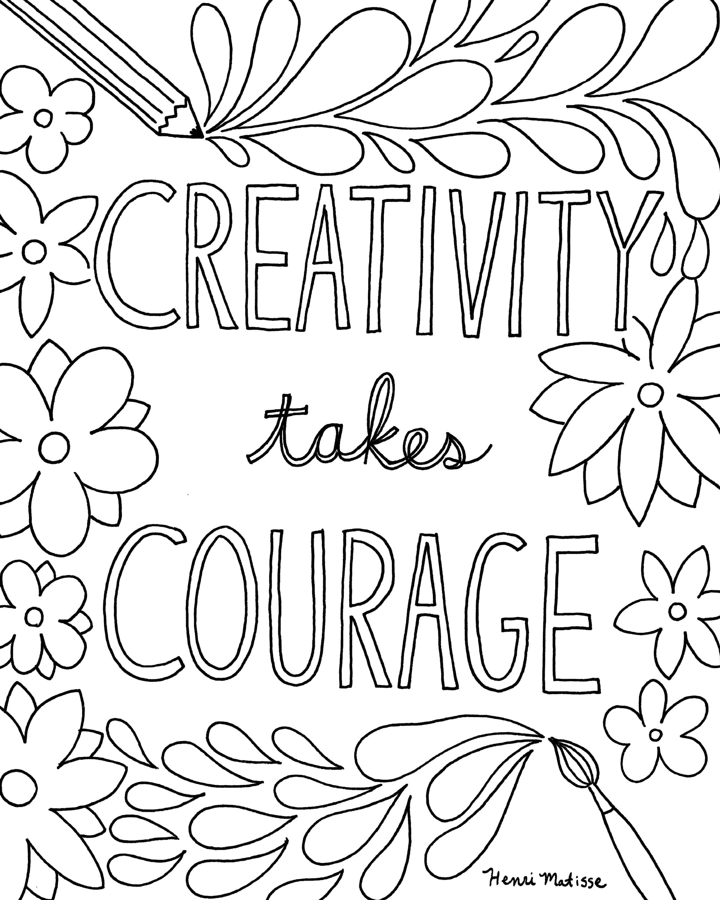 Free Printable Quote Coloring Pages For Grown-Ups | Drawing And - Free Printable Quote Coloring Pages For Adults