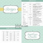 Free Printable Recipe Binder!! Tons Of Pages!! // Fabnfree | I   Free Printable Recipe Book Pages