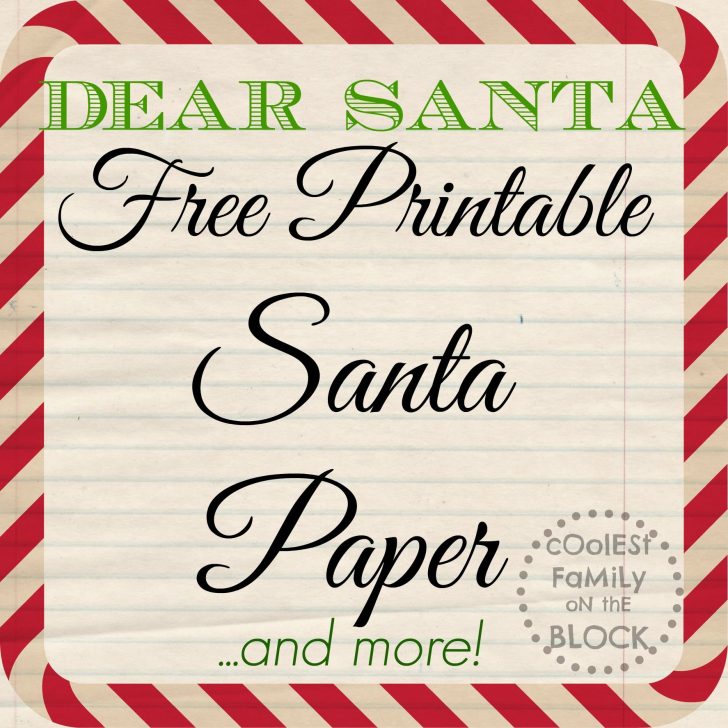 Free Printable Dear Santa Stationary