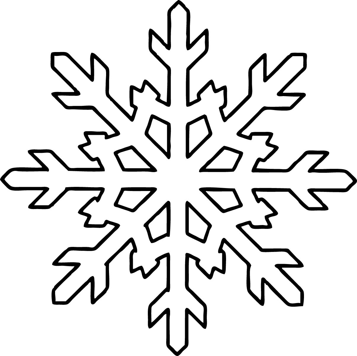 Free Printable Snowflake Coloring Pages For Kids - Free Printable Snowflakes