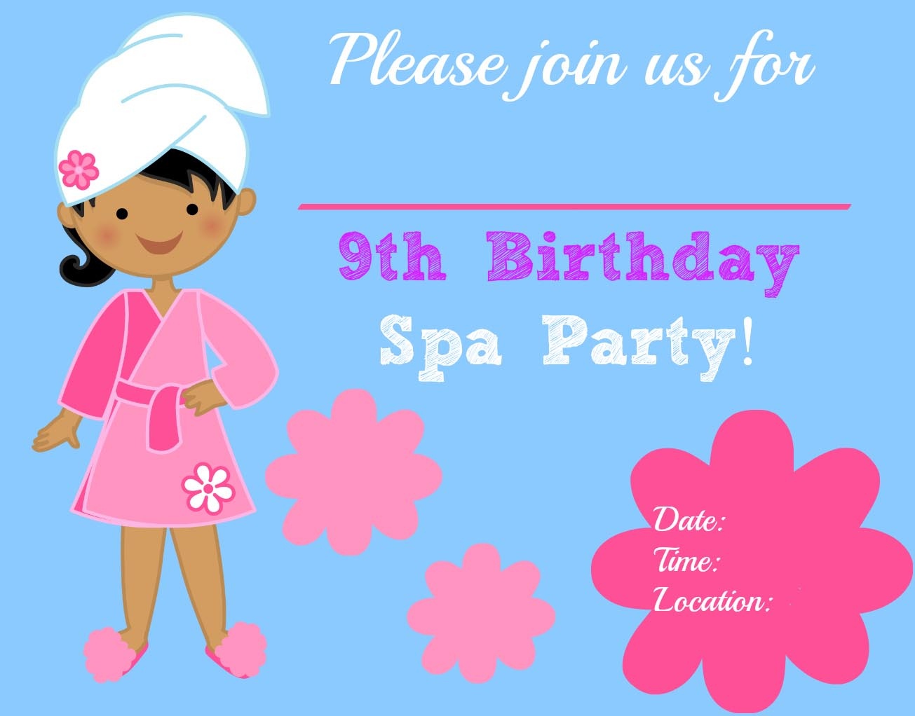 Free Printable Spa Party Invitations | Home Party Ideas - Free Printable Spa Party Invitations Templates