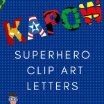 Free Printable Superhero Alphabet Letters   Free Printable Clip Art Letters