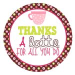 Free Printable Tag For Coffee Gift Card | Diy | Gift Ideas | Teacher   Thanks A Latte Free Printable Tag