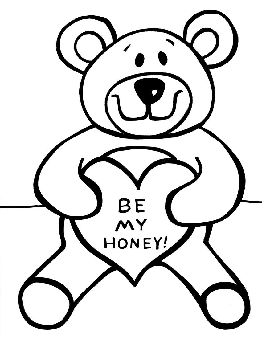 Free Printable Teddy Bear Coloring Pages For Kids - Teddy Bear Coloring Pages Free Printable