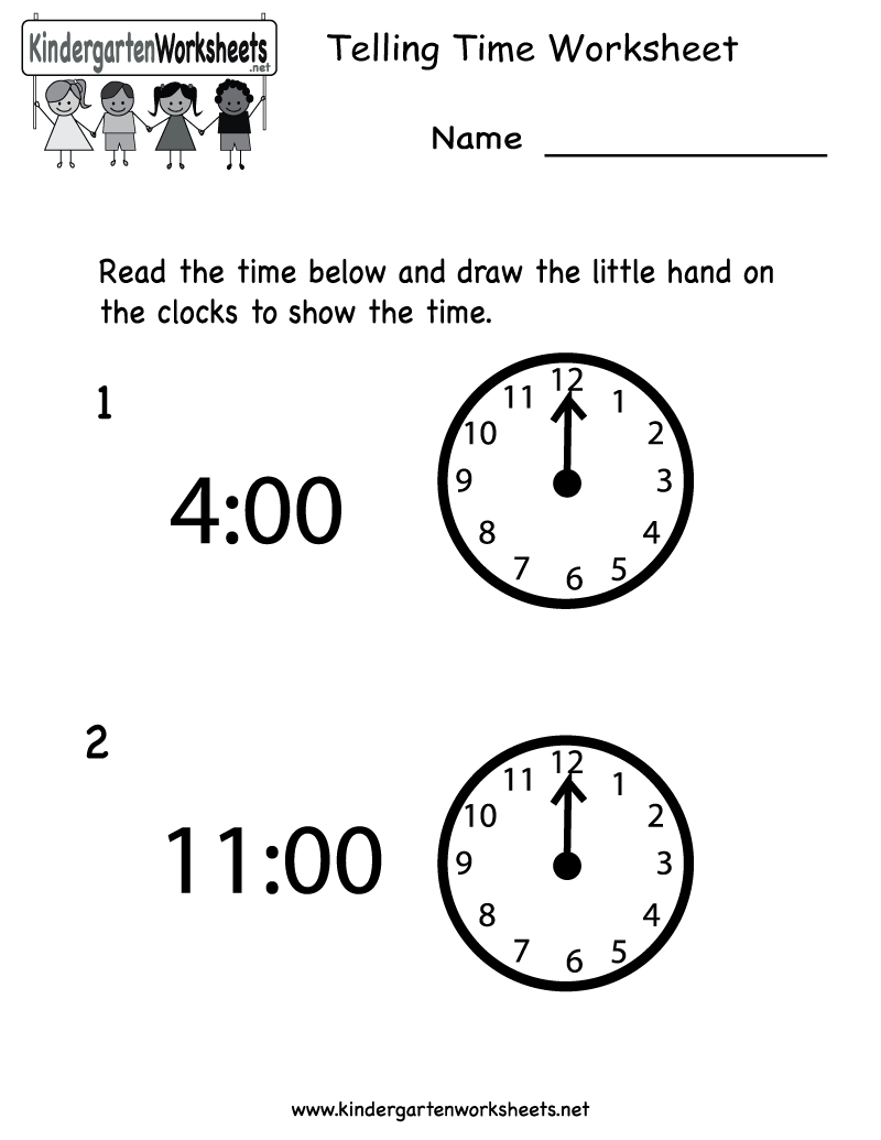 Free Printable Telling Time Worksheets Free Printable