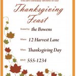 Free Printable Thanksgiving Invitations Cards – Happy Easter   Happy Thanksgiving Cards Free Printable