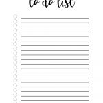 Free Printable To Do List Template | Making Notebooks | Todo List   To Do List Free Printable