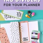 Free Printable Top Tab Dividers For Planners, Diaries And Agendas   Free Printable Tabs For Binders