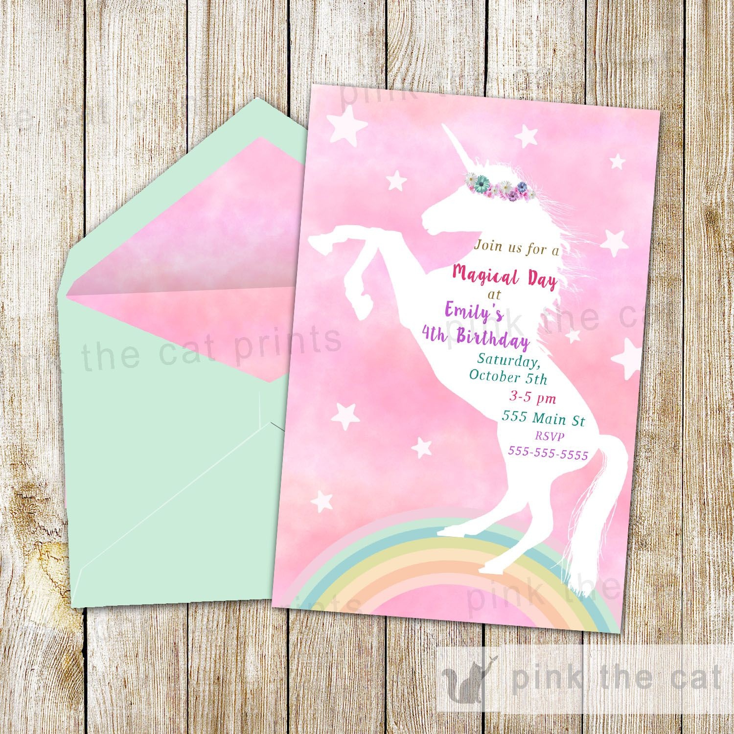 Free Printable Unicorn Invitations | Freebies | Unicorn Invitations - Printable Invitations Free No Download