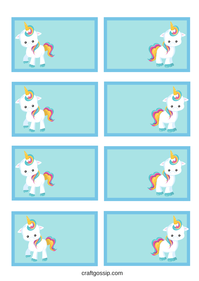 Free Printable Unicorn Party Gift Tag | Kids Gotta Play | Unicorn - Free Printable Gift Name Tags