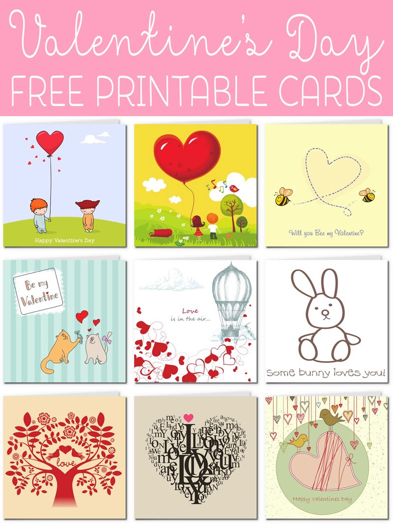 Free Printable Valentine Cards - Valentine Free Printable Cards