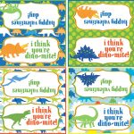 Free Printable Valentines Day Dino Bag Toppers | Valentines Day   Free Printable Bag Toppers