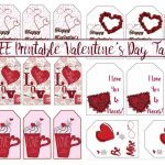 Free Printable Valentine's Day Gift Tags: Multiple Designs & Sizes   Free Printable Heart Labels