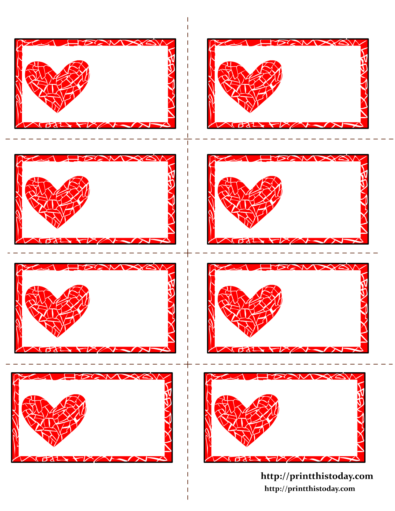 Free Printable Valentines Day Labelsann | Sunday School - Free Printable Heart Labels