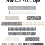 Free Printable Washi Tape   Neutral Patterns   The Graffical Muse   Free Printable Washi Tape