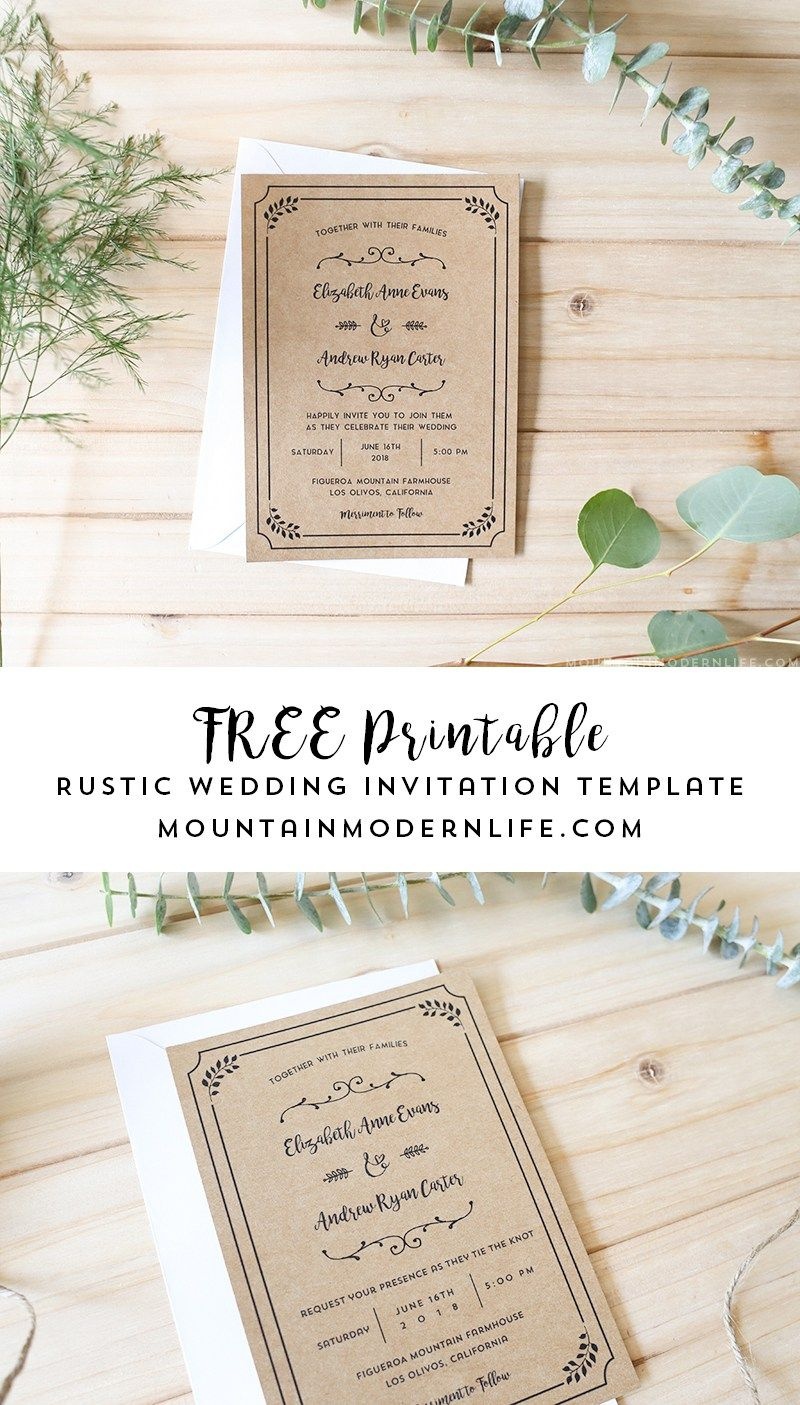 Free Printable Wedding Invitation Template | | Freebies | | Free - Free Printable Wedding Invitations Templates Downloads